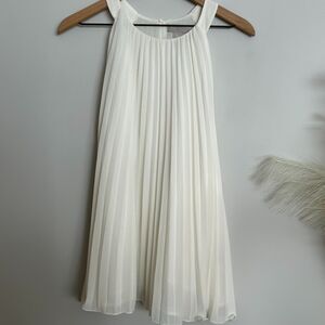 H&M Pleated Cream Blouse